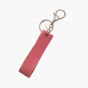 Llavero de cuerina rosa fino A/P